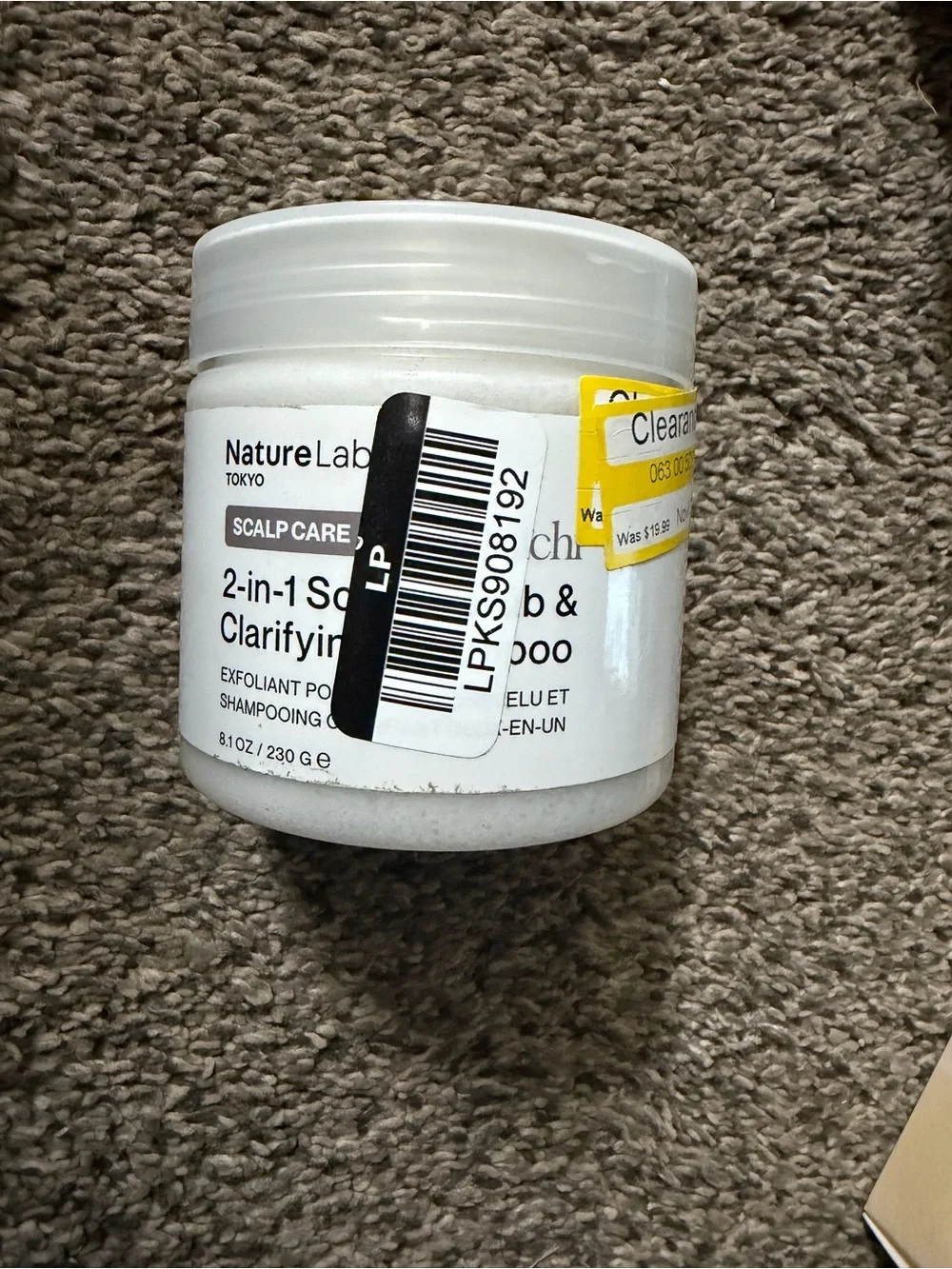 2-in-1 Scalp Clarifying Scrub & Shampoo - White
